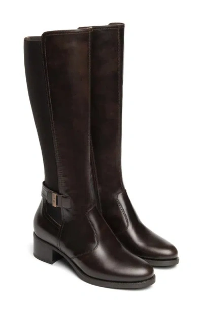 Nerogiardini Block Heel Leather Boot In Black