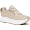 Nerogiardini Bow Platform Leather Sneakers