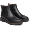 Nerogiardini Brogue Chelsea Boot In Black