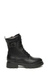 Nerogiardini Buckle Combat Boot In Animal Print
