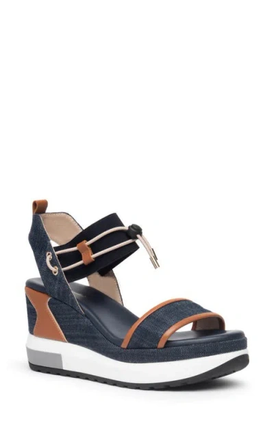Nerogiardini Bungee Platform Wedge Sandal In Multi