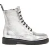 Nerogiardini Clean Combat Boot In Silver