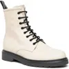 Nerogiardini Clean Leather Combat Booties In White