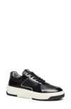 Nerogiardini Clean Mixed Leather Low-top Sneakers In Black