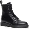 Nerogiardini Clean Calfskin Combat Booties In Black