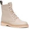 Nerogiardini Clean Calfskin Combat Booties In Sand