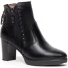 Nerogiardini Corset Leather Dual-zip Platform Booties In Black