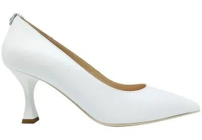Pre-owned Nerogiardini Court Shoes Women's Nero Giardini E307081de Shoes Casual Elegant Heel Medium In White