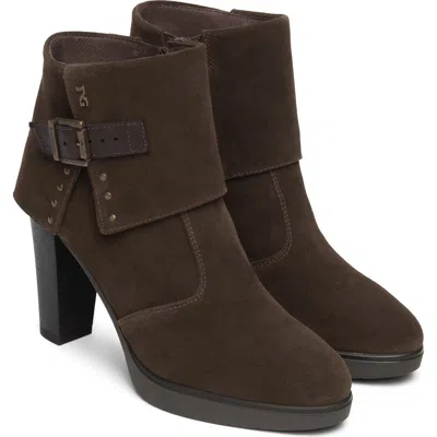 Nerogiardini Cuff Platform Bootie In Brown