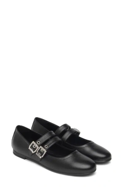 Nerogiardini Double Strap Ballet Flat In Black