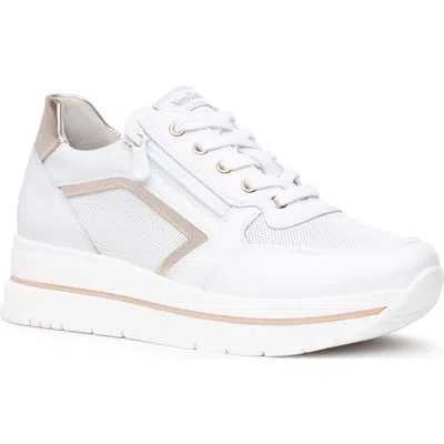 Nerogiardini Hidden Wedge Sneaker In White