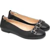 Nerogiardini Horsebit Ballet Flat In Black
