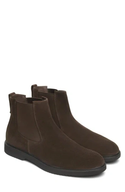 Nerogiardini Leather Chelsea Boot In Brown