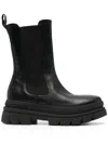 Nerogiardini Leather Chelsea Ankle Booties In Black