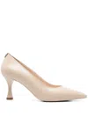 Nerogiardini Pointy Stiletto Dress Pumps In Neutral