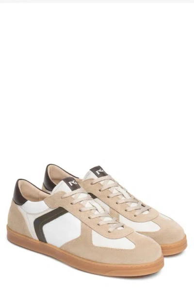 NEROGIARDINI NEROGIARDINI LEATHER LOW TOP RETRO SNEAKER