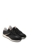 Nerogiardini Leather Low Top Sneaker In Black