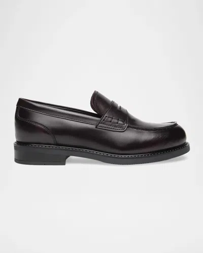 Nerogiardini Leather Penny Loafers In Multi