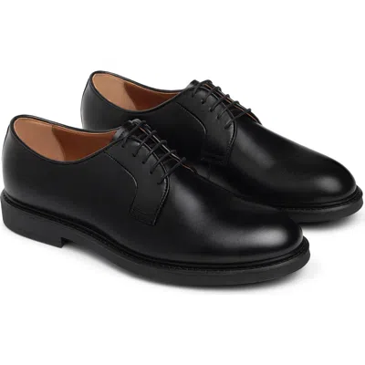 NEROGIARDINI NEROGIARDINI LEATHER PLAIN TOE DERBY