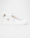 Nerogiardini Embossed-side Zip Low-top Sneakers In White