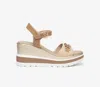 Nerogiardini Leather Chain Wedge Platform Sandals In Multi