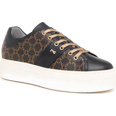 Nerogiardini Logo Skater Platform Sneaker In Multi