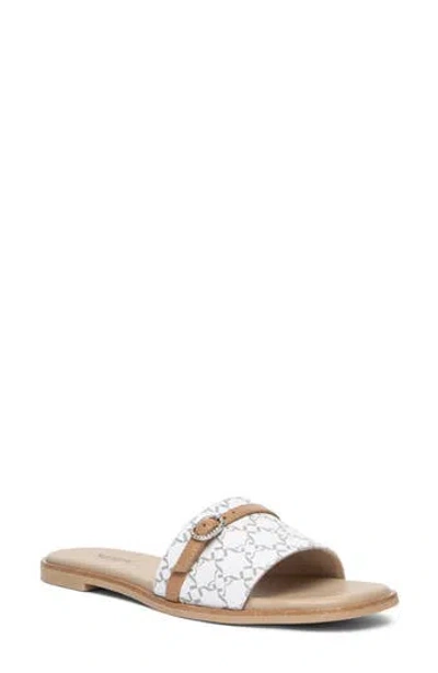 Nerogiardini Logo Slide Sandal In White