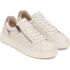 Nerogiardini Low Top Side Zip Sneaker In Neutral