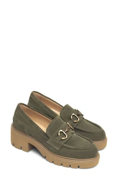 Nerogiardini Lug Sole Loafer In Green