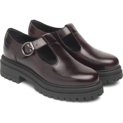 Nerogiardini Lug Sole Mary Jane Flat In Black