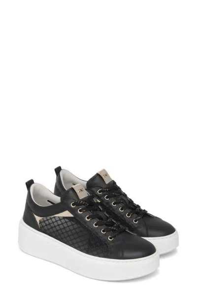 Nerogiardini Mesh Platform Sneaker In Black