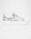 Nerogiardini Metallic Side Zip Platform Sneaker In Silver