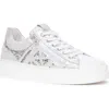 Nerogiardini Metallic Side Zip Platform Sneaker In Silver