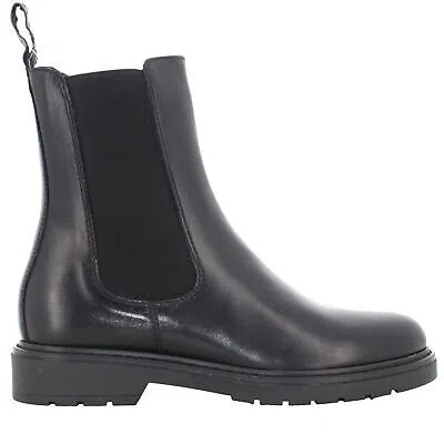 Pre-owned Nerogiardini Nero Giardini A24us Women's Ankle Boots I205990d/100 In Black