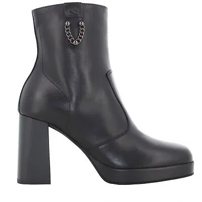 Pre-owned Nerogiardini Nero Giardini A24us Women's Ankle Boots I410905d/100 In Black