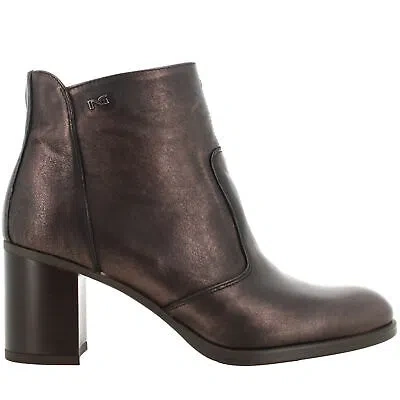 Pre-owned Nerogiardini Nero Giardini A24us Women's Ankle Boots I410950d/300 In Brown