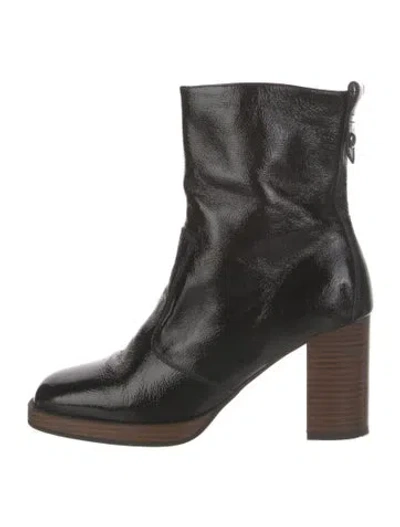 Pre-owned Nerogiardini Patent Leather Boots In Black