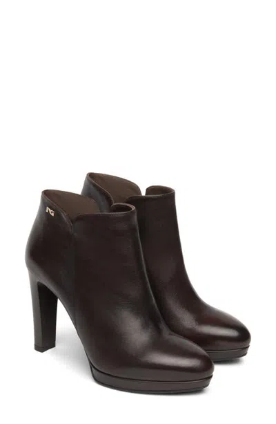 Nerogiardini Platform Bootie In Chocolate