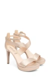 Nerogiardini Platform Sandal In Gold
