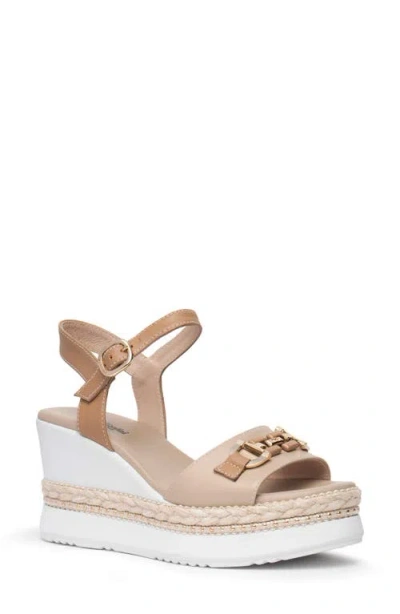 Nerogiardini Platform Wedge Sandal In Brown