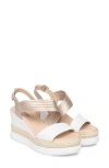 Nerogiardini Platform Wedge Sandal In White