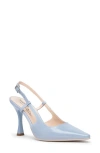 Nerogiardini Pointed Toe Slingback Pump In Sky Blue