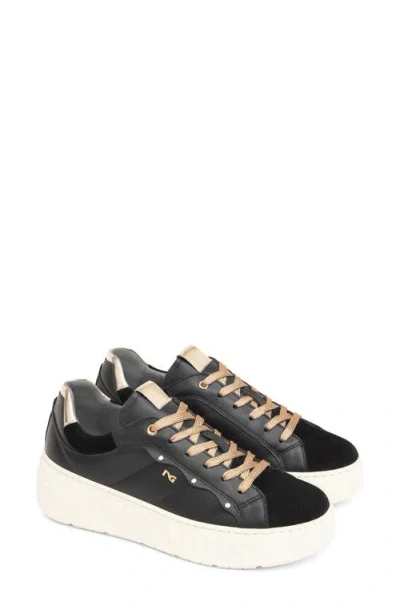 Nerogiardini Quilted Low Top Sneaker In Black
