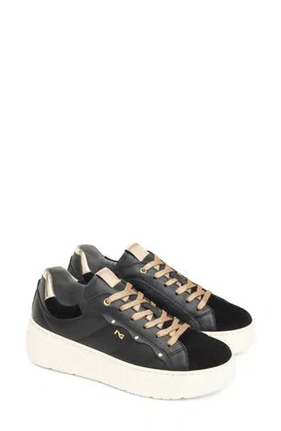Nerogiardini Quilted Low Top Sneaker In Black