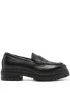 Nerogiardini Round-toe Leather Loafers