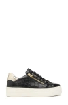 Nerogiardini Side Zip Platform Sneaker In Black