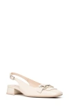 Nerogiardini Slingback Bit Loafer Pump In Latte