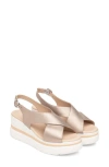 Nerogiardini Slingback Platform Sandal In Gold