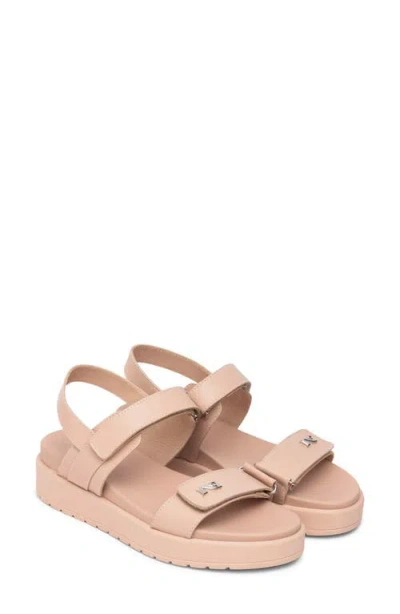 Nerogiardini Slingback Platform Wedge Sandal In Pink