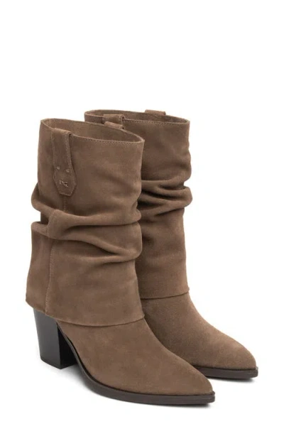 Nerogiardini Slouchy Leather Western Boot In Multi